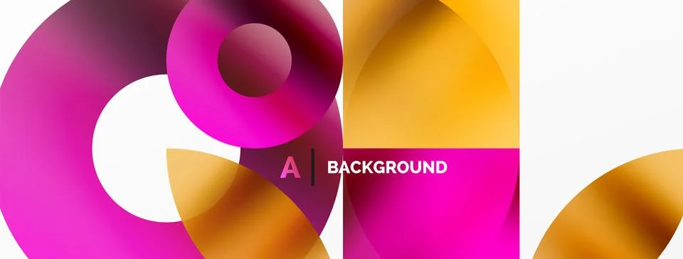 Circle and triangle abstract background. Concept for creative technology Stock Illustration
