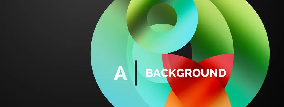 Circle and triangle abstract background. Concept for creative technology Stock Illustration