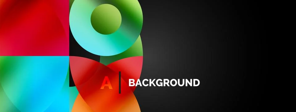 Circle and triangle abstract background. Concept for creative technology Stock Illustration