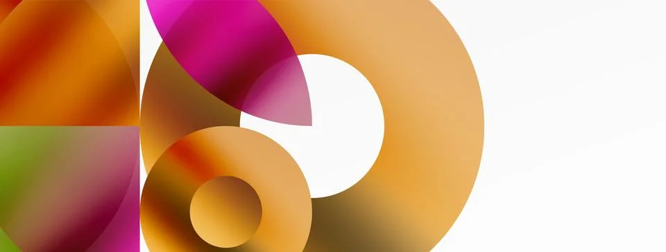 Circle and triangle abstract background. Concept for creative technology Stock Illustration