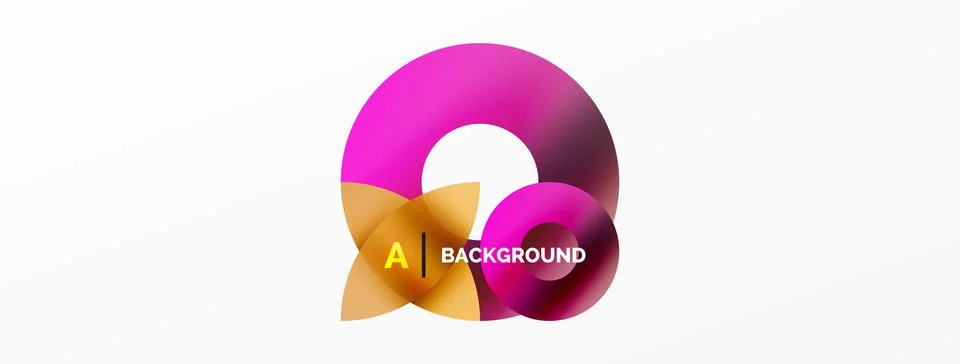 Circle and triangle abstract background. Concept for creative technology Illustrazione stock