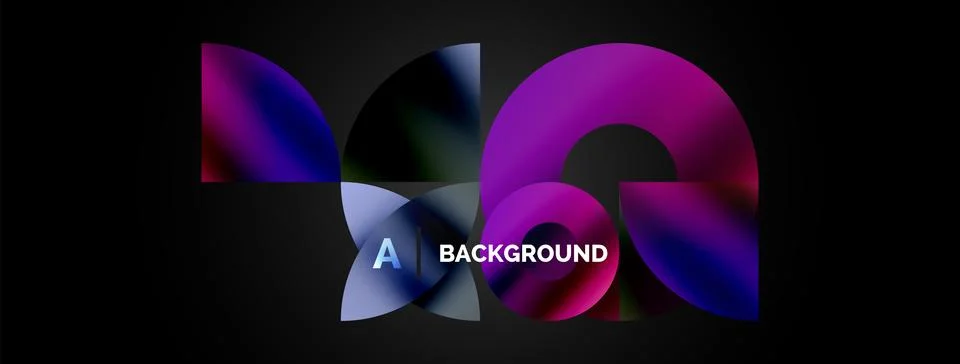 Circle and triangle abstract background. Concept for creative technology Stock Illustration
