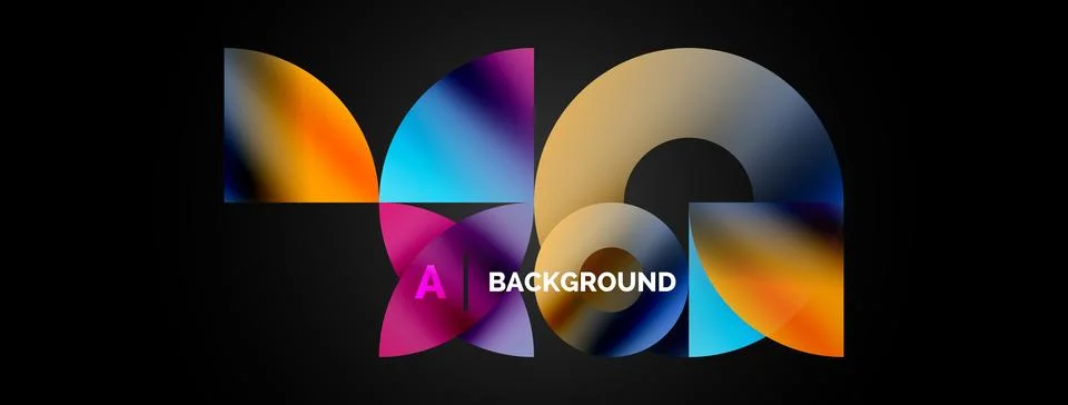 Circle and triangle abstract background. Concept for creative technology Illustrazione stock