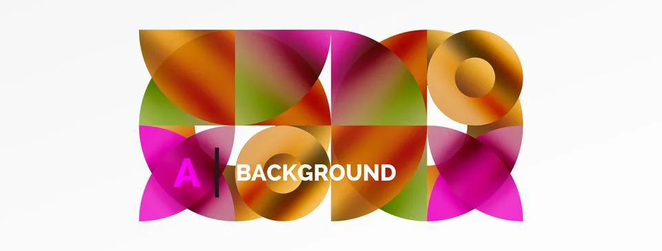 Circle and triangle abstract background. Concept for creative technology 스톡 일러스트