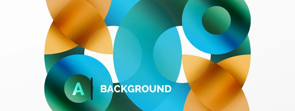 Circle and triangle abstract background. Concept for creative technology Stock Illustration