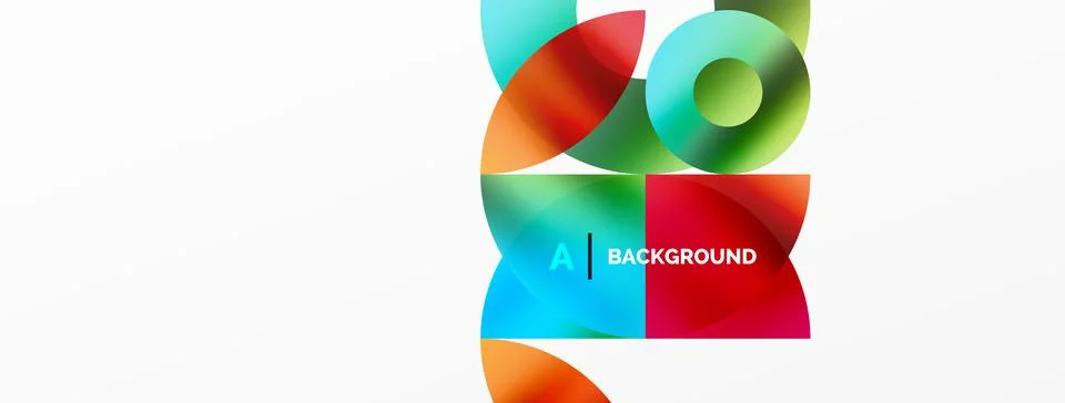 Circle and triangle abstract background. Concept for creative technology Stock Illustration
