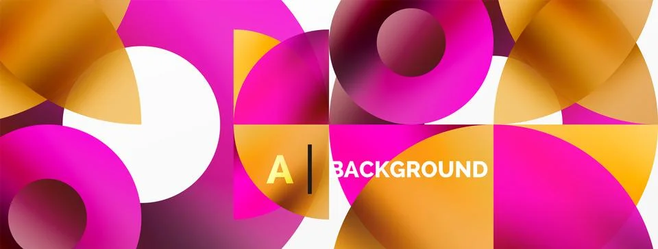 Circle and triangle abstract background. Concept for creative technology Illustrazione stock