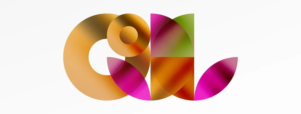Circle and triangle abstract background. Concept for creative technology Stock Illustration