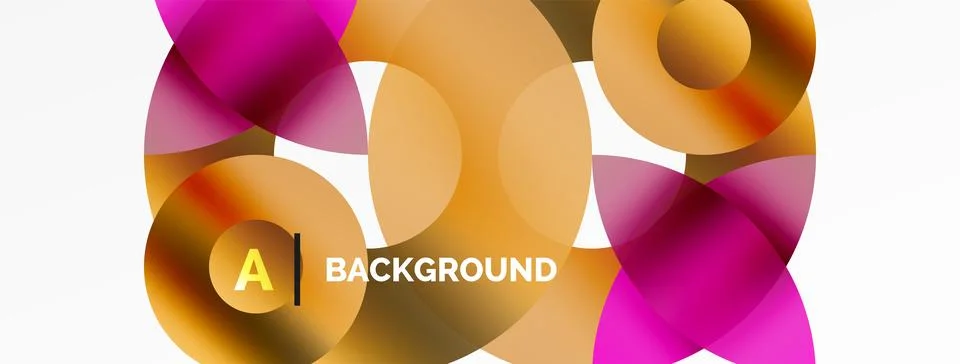 Circle and triangle abstract background. Concept for creative technology Stock Illustration