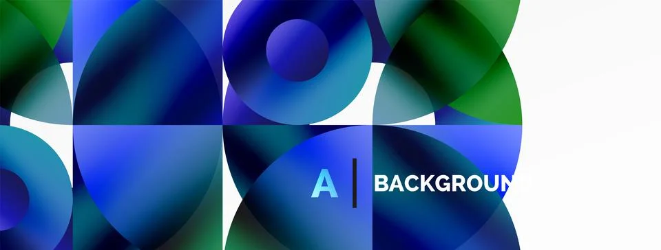 Circle and triangle abstract background. Concept for creative technology Stock Illustration