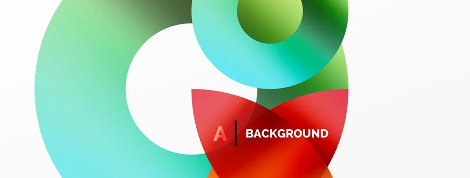 Circle and triangle abstract background. Concept for creative technology Stock Illustration