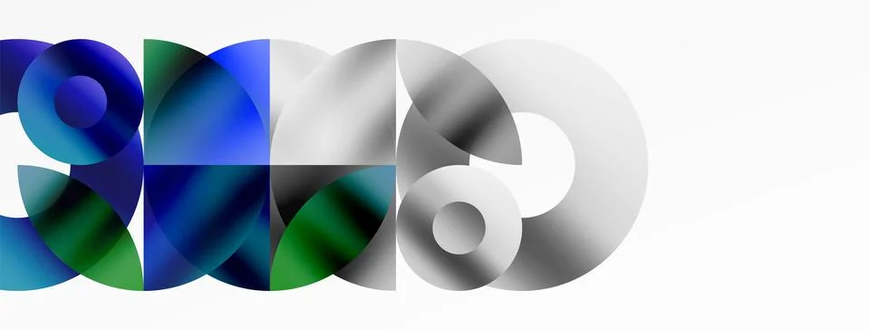 Circle and triangle abstract background. Concept for creative technology 库存插图