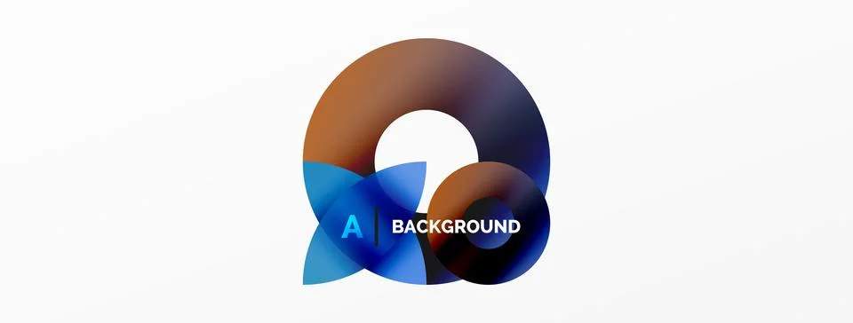 Circle and triangle abstract background. Concept for creative technology Stock Illustration