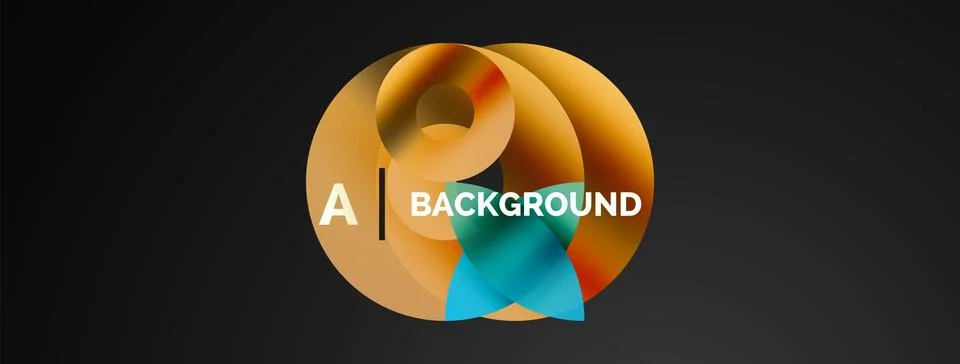 Circle and triangle abstract background. Concept for creative technology Stock Illustration