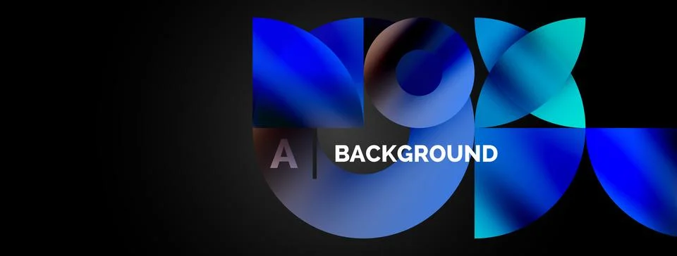 Circle and triangle abstract background. Concept for creative technology Stock Illustration