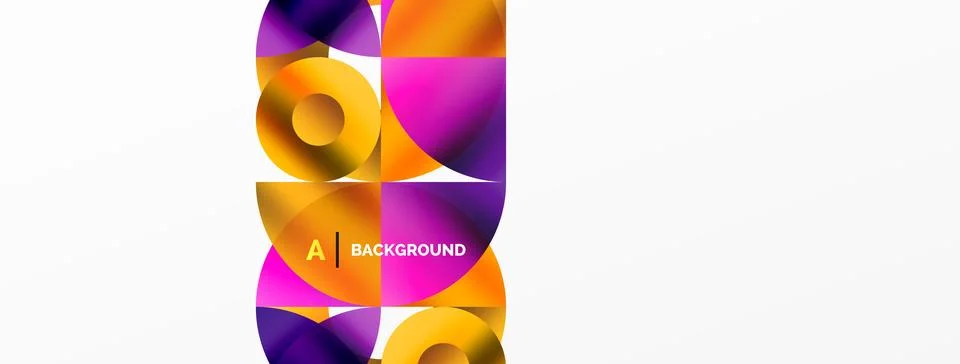 Circle and triangle abstract background. Concept for creative technology Stock Illustration