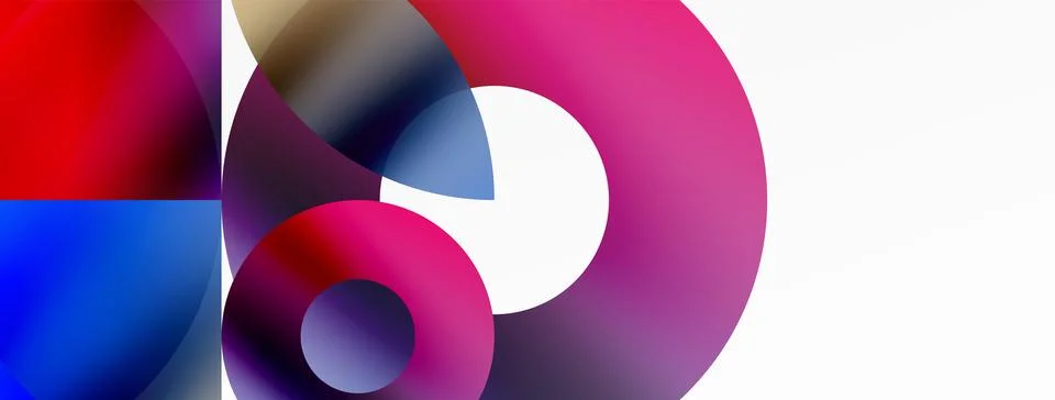 Circle and triangle abstract background. Concept for creative technology Stock Illustration