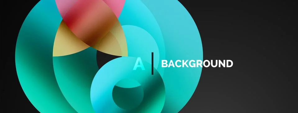 Circle and triangle abstract background. Concept for creative technology Stock Illustration
