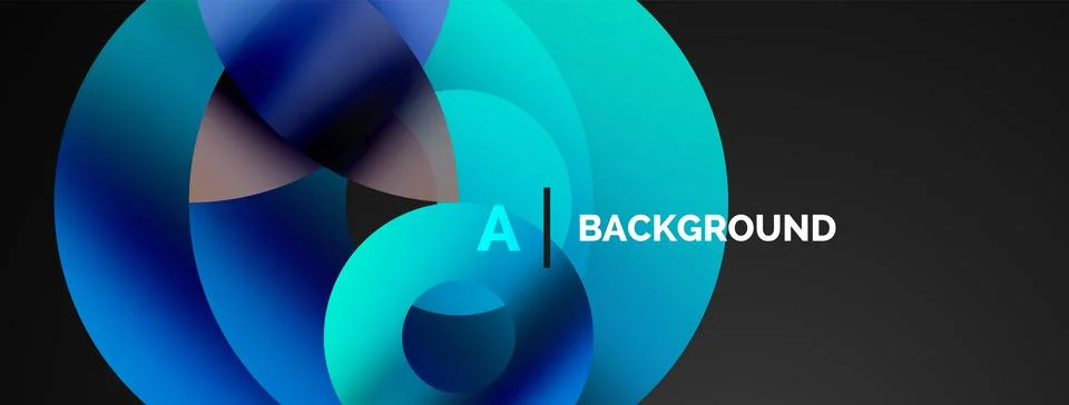 Circle and triangle abstract background. Concept for creative technology Stock Illustration