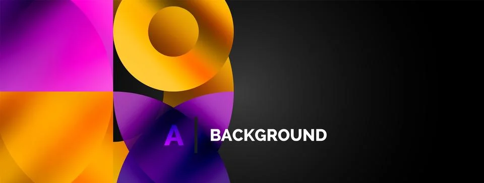 Circle and triangle abstract background. Concept for creative technology Illustrazione stock