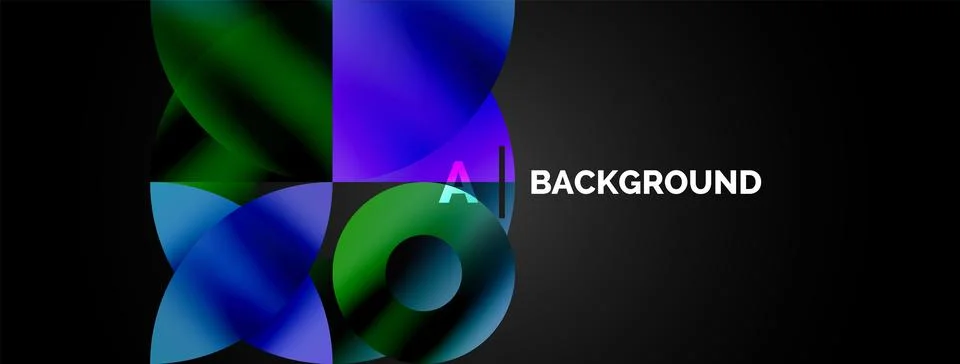 Circle and triangle abstract background. Concept for creative technology イラスト素材