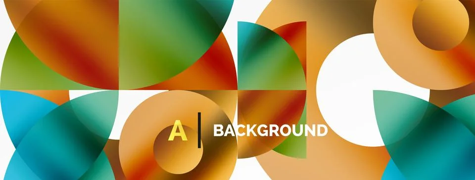 Circle and triangle abstract background. Concept for creative technology Stock Illustration