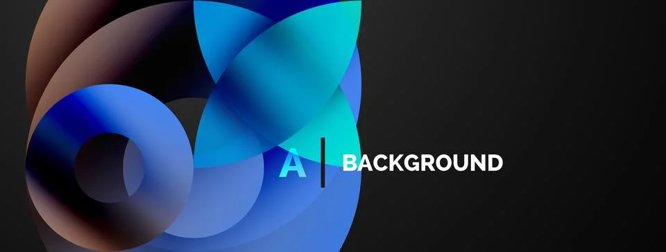 Circle and triangle abstract background. Concept for creative technology 스톡 일러스트