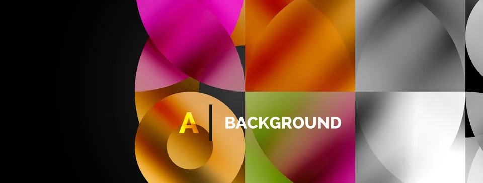 Circle and triangle abstract background. Concept for creative technology 스톡 일러스트