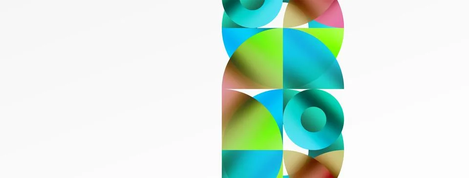 Circle and triangle abstract background. Concept for creative technology 스톡 일러스트