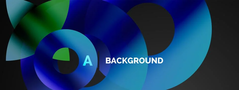 Circle and triangle abstract background. Concept for creative technology Stock Illustration