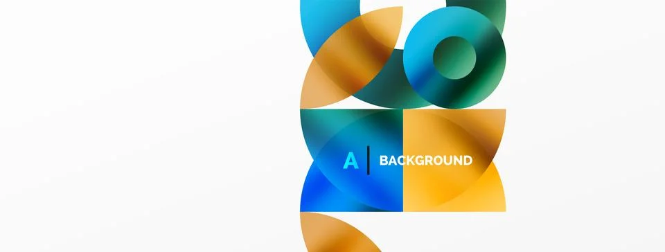 Circle and triangle abstract background. Concept for creative technology Stock Illustration
