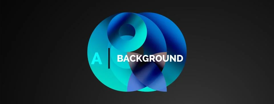 Circle and triangle abstract background. Concept for creative technology Stock Illustration