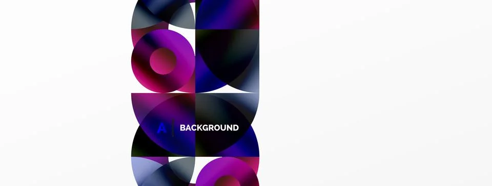 Circle and triangle abstract background. Concept for creative technology Stock Illustration