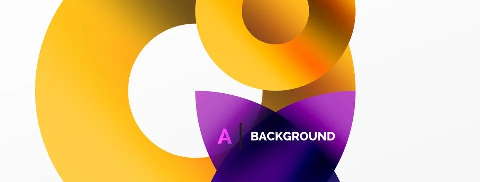 Circle and triangle abstract background. Concept for creative technology Stock Illustration