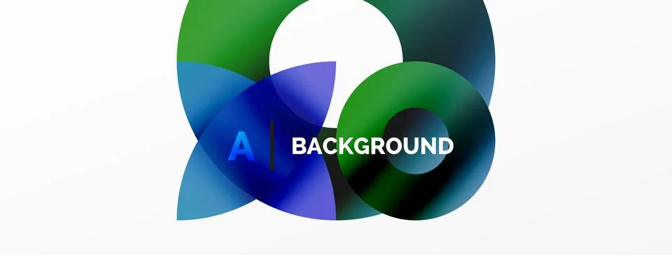 Circle and triangle abstract background. Concept for creative technology Stock Illustration