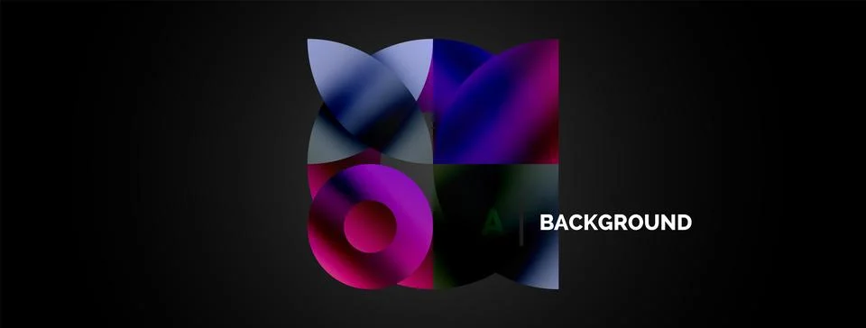 Circle and triangle abstract background. Concept for creative technology 스톡 일러스트