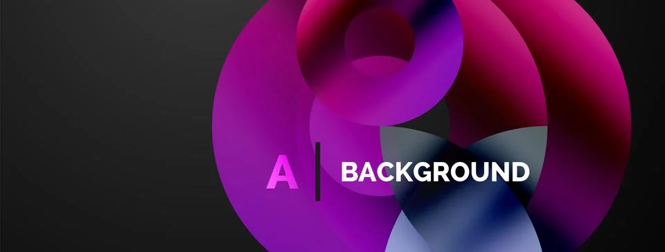 Circle and triangle abstract background. Concept for creative technology Stock Illustration