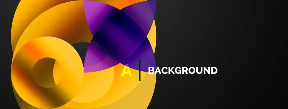 Circle and triangle abstract background. Concept for creative technology Stock Illustration