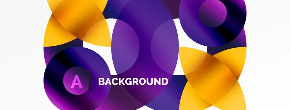 Circle and triangle abstract background. Concept for creative technology Stock Illustration
