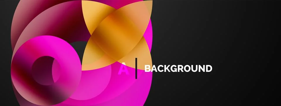 Circle and triangle abstract background. Concept for creative technology Stock Illustration
