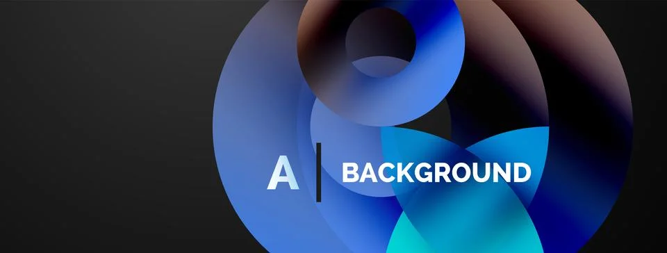 Circle and triangle abstract background. Concept for creative technology Stock Illustration