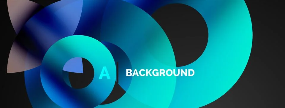 Circle and triangle abstract background. Concept for creative technology Stock Illustration