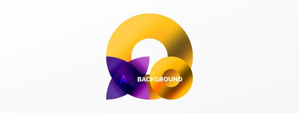Circle and triangle abstract background. Concept for creative technology Ilustración de archivo