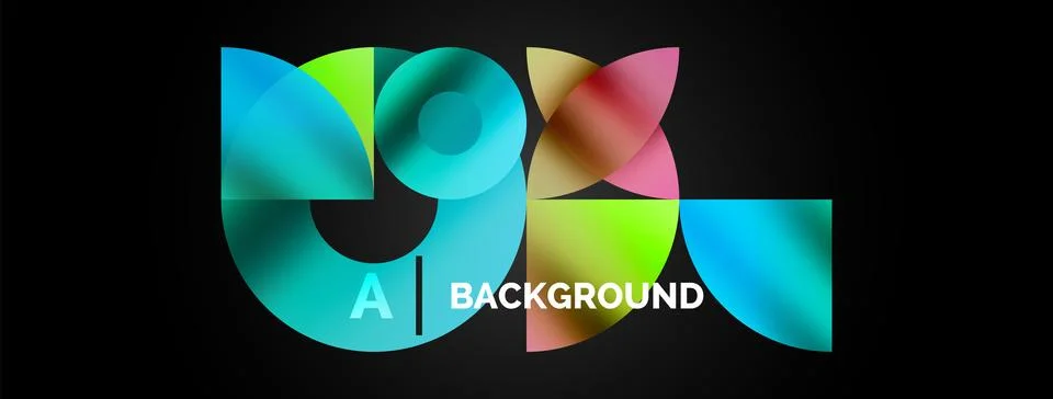 Circle and triangle abstract background. Concept for creative technology 库存插图