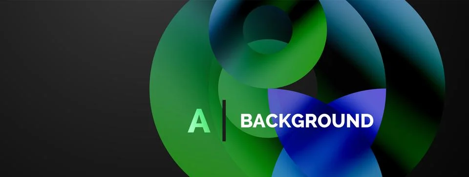 Circle and triangle abstract background. Concept for creative technology Stock Illustration