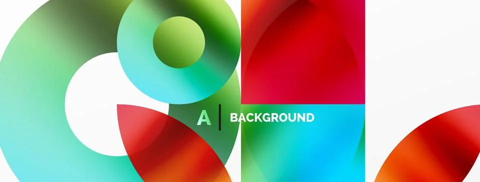 Circle and triangle abstract background. Concept for creative technology Illustrazione stock