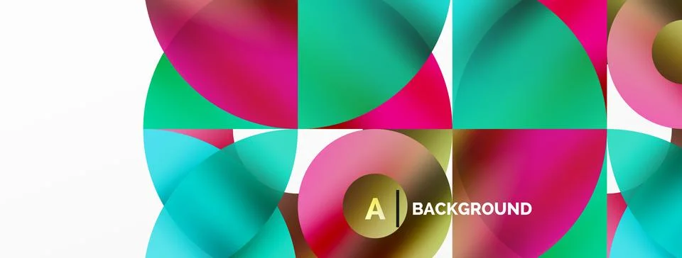 Circle and triangle abstract background. Concept for creative technology Illustrazione stock