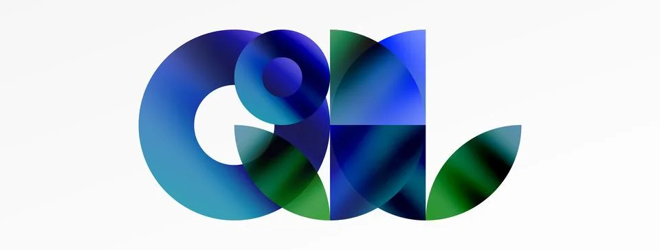 Circle and triangle abstract background. Concept for creative technology Stock Illustration