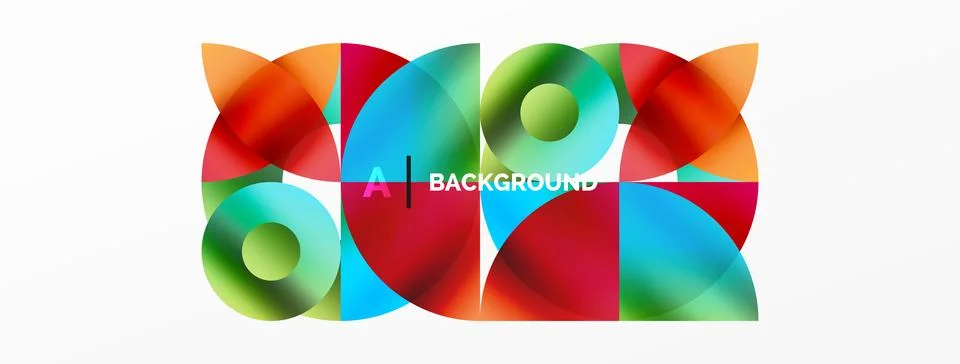Circle and triangle abstract background. Concept for creative technology Stock Illustration