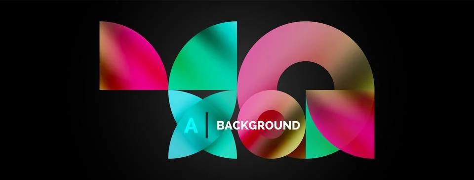 Circle and triangle abstract background. Concept for creative technology Stock Illustration